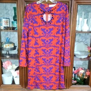 Tracy Negoshian Ginger Damask Dress